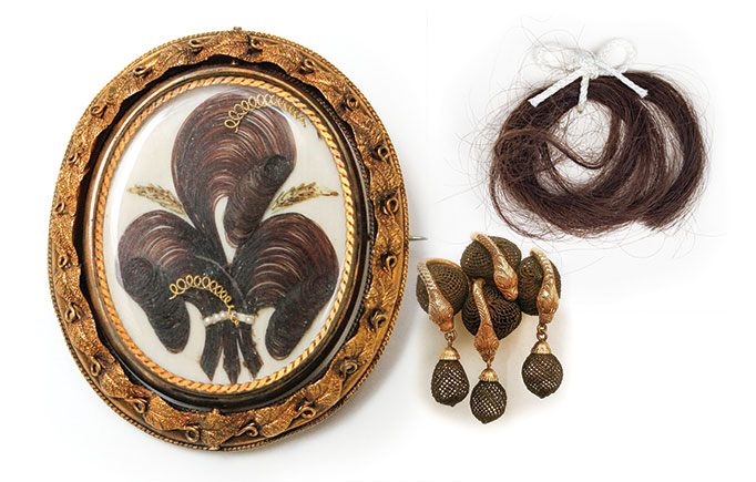 Items from the Talismans of Memory, Love, and Beauty exhibition.