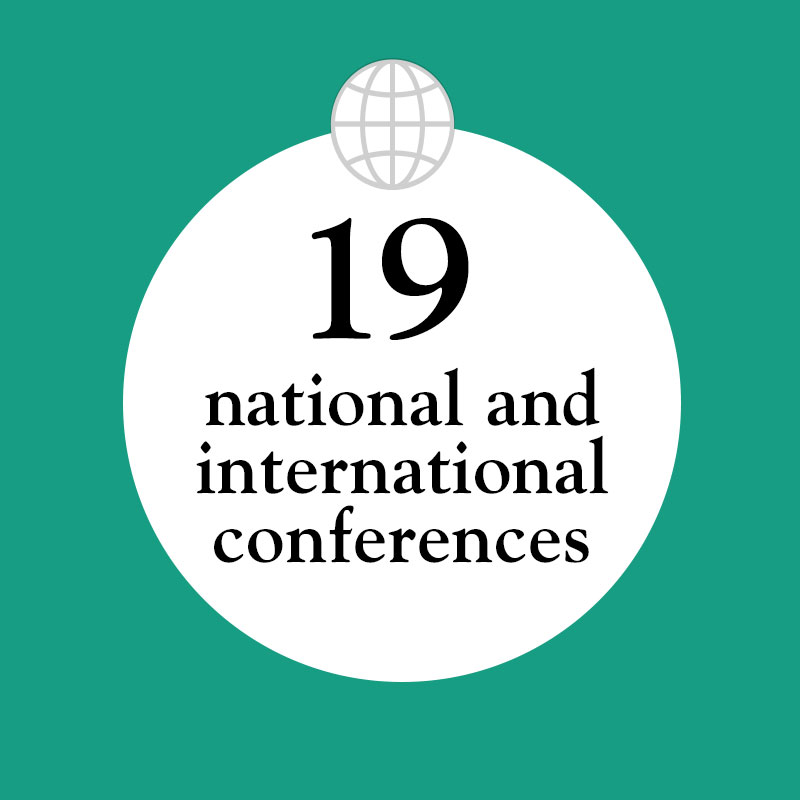 19 national and international conferences